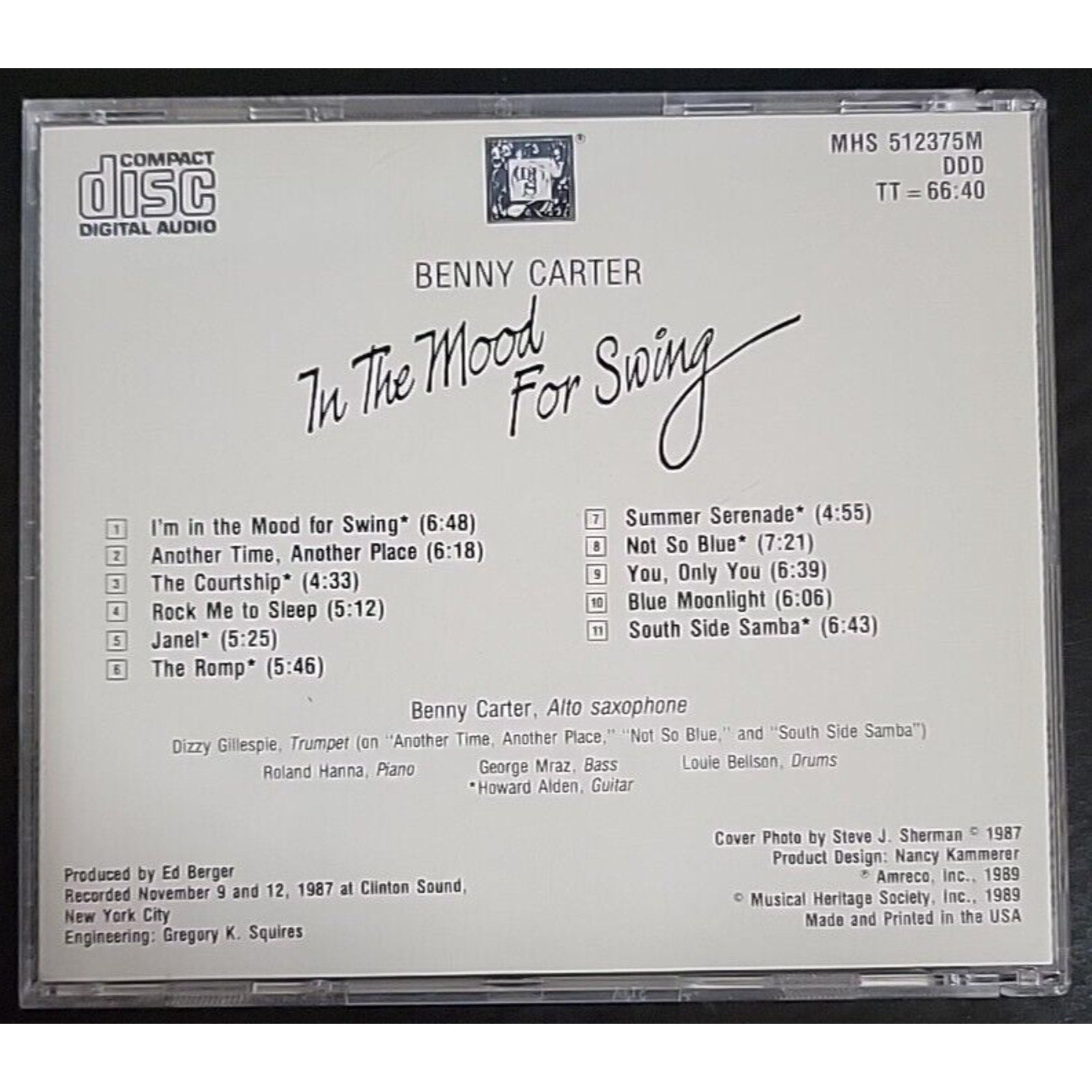Benny Carter In The Mood For Swing (CD)