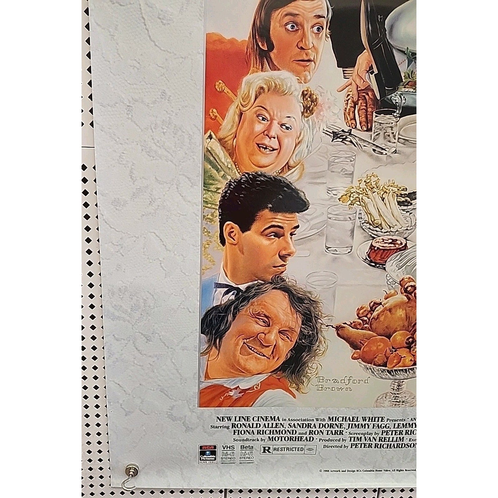 Eat The Rich Movie Poster Ronald Allen Original Video Store Promo 27x40