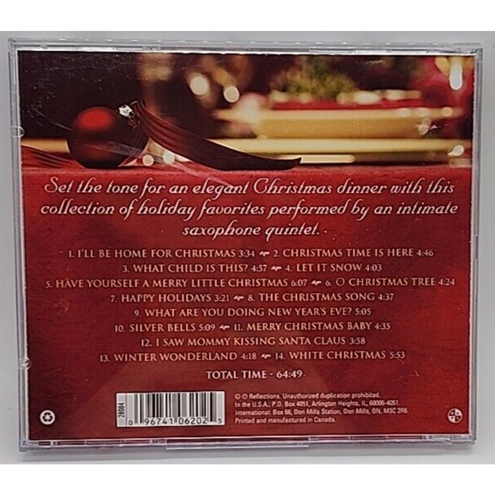 Christmas Dinner by Elegant Saxaphone Quintet (CD, 2008, Reflections)