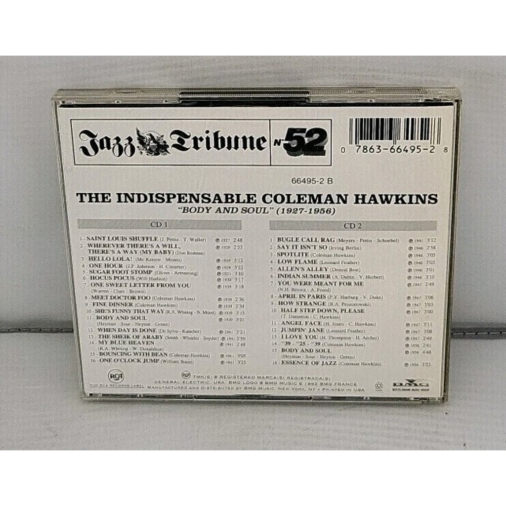 Coleman Hawkins 2 CD's Jazz Tribune No.52 The Indispensable Excellent Condition
