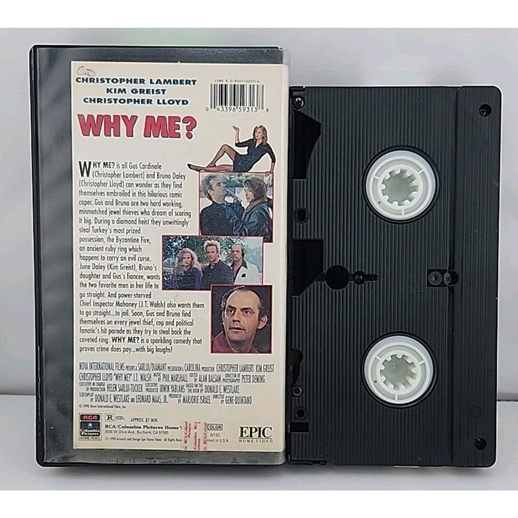 Why Me? VHS 1990 Christopher Lambert Christopher Lloyd