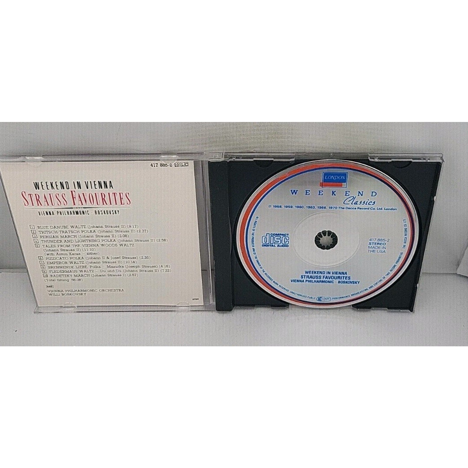 Weekend in Vienna by Willi Boskovsky (CD, 1990)