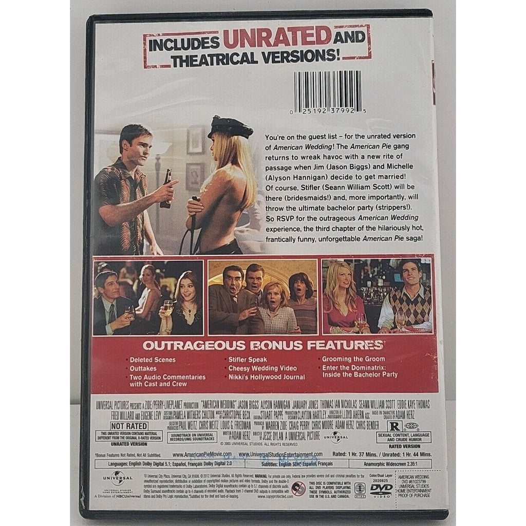 American Wedding (DVD, 2003)