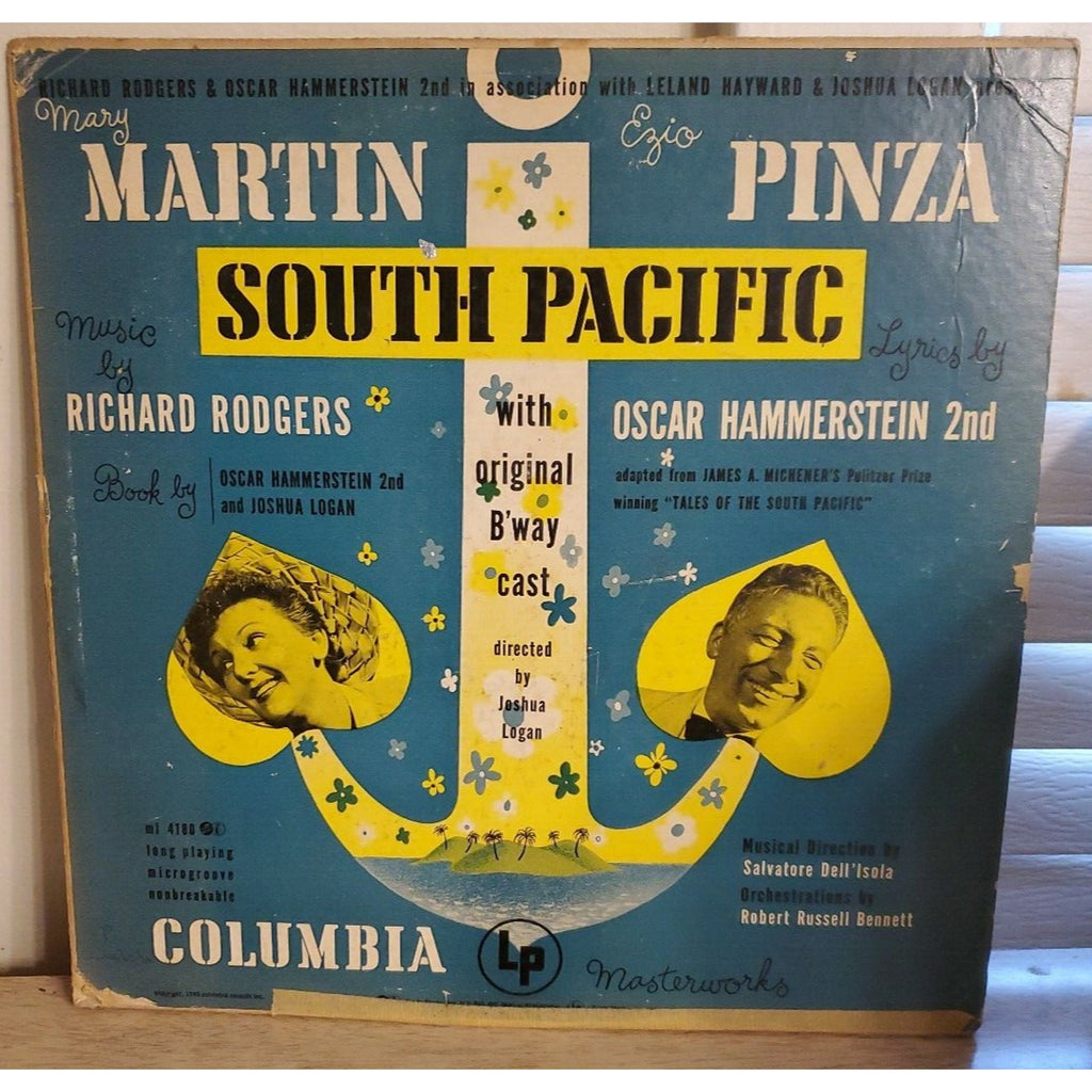 1949 Martin Pinza South Pacific Rodgers Hammerstein 12" Record ML-4180