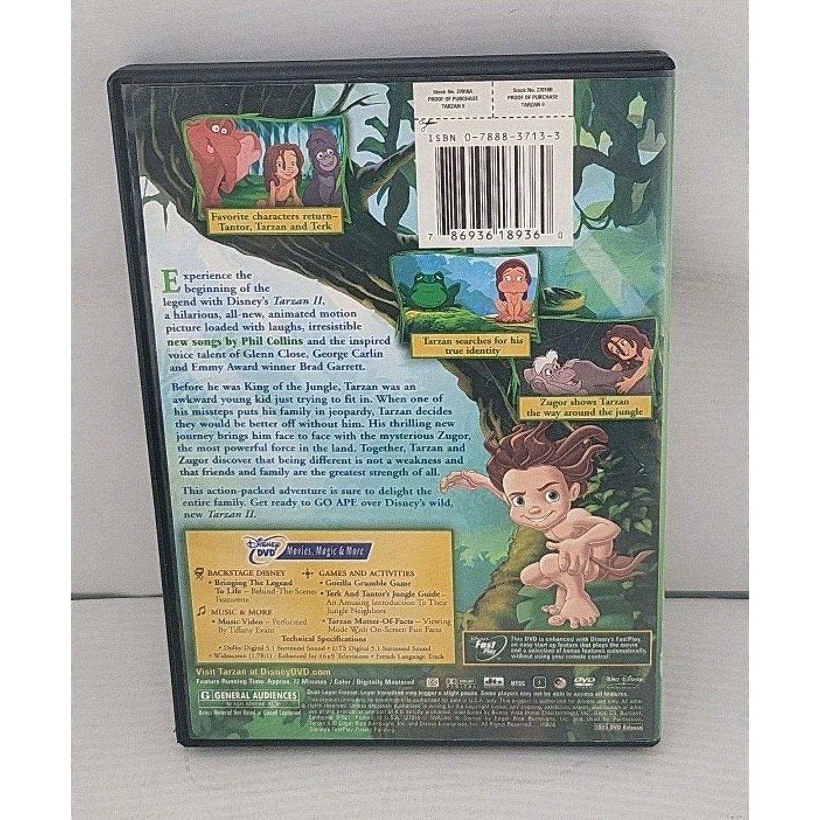 Tarzan II (DVD, 2005)