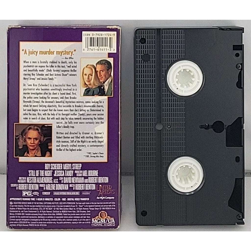 Still of the Night (VHS, 1988, Movie Time)