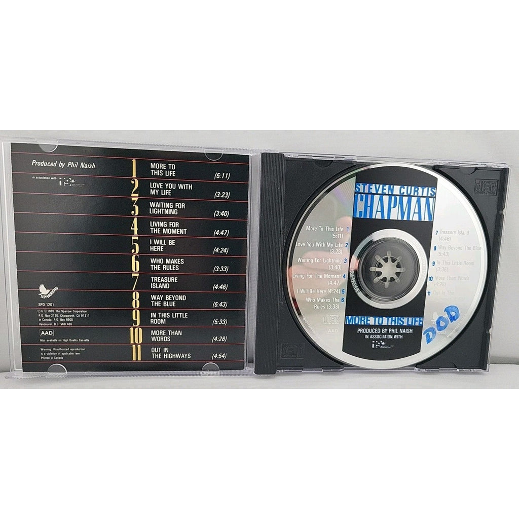 More to This Life - Audio CD By Steven Curts Chapman - 1989 Sparrow Records