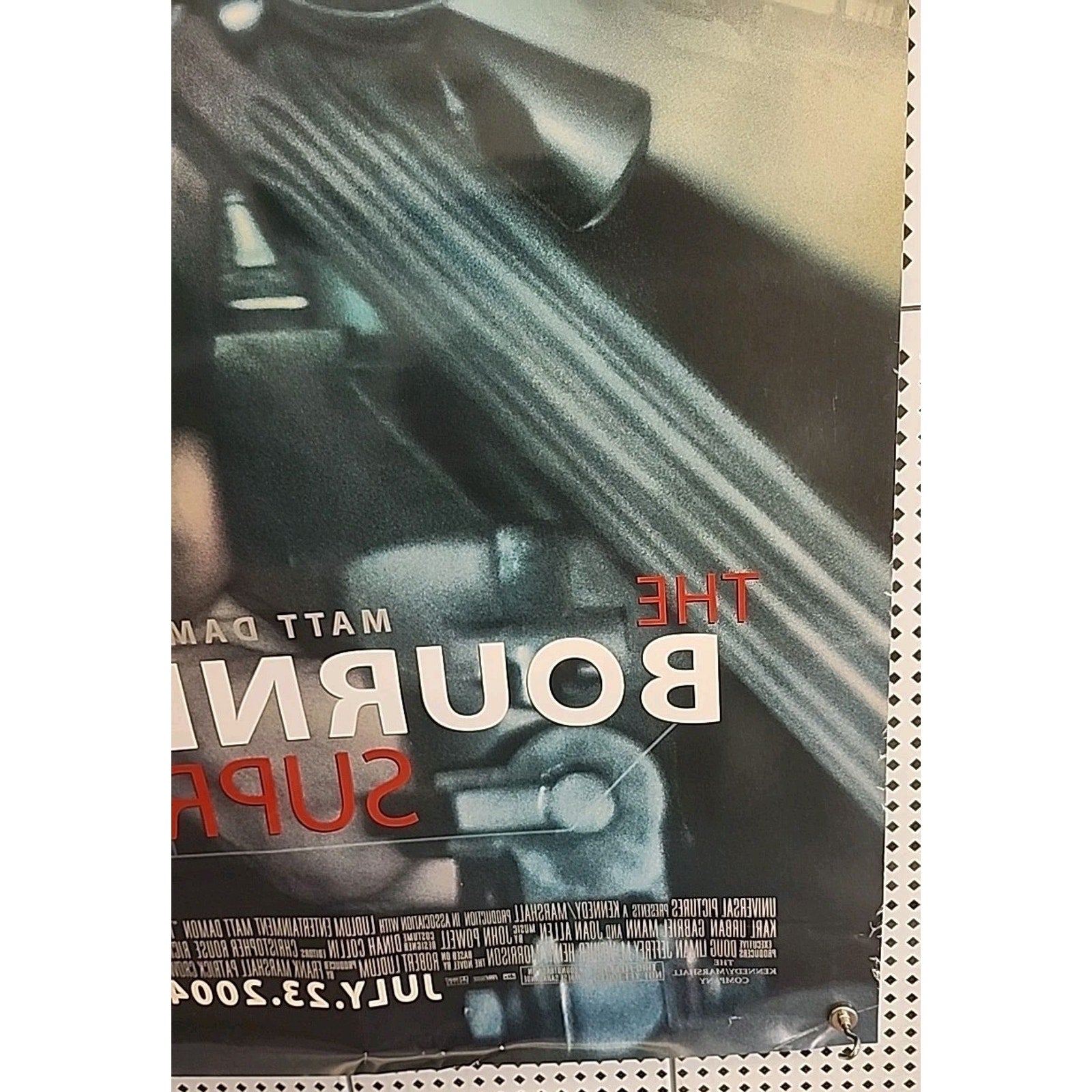 Bourne Supremacy Movie Poster 2 Sided Original 27x40 Matt Damon