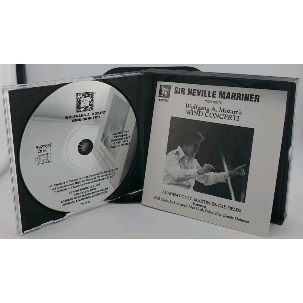 Wofgand A. Mozart's - Wind Concerti - Sir Neville Marriner (CD)