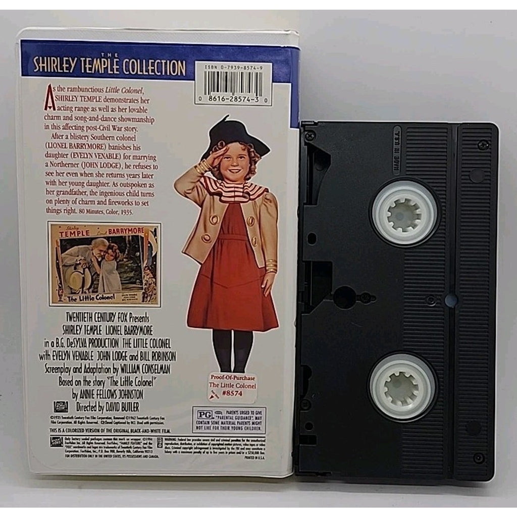 The Little Colonel (VHS, 1994, Colorized Clamshell)
