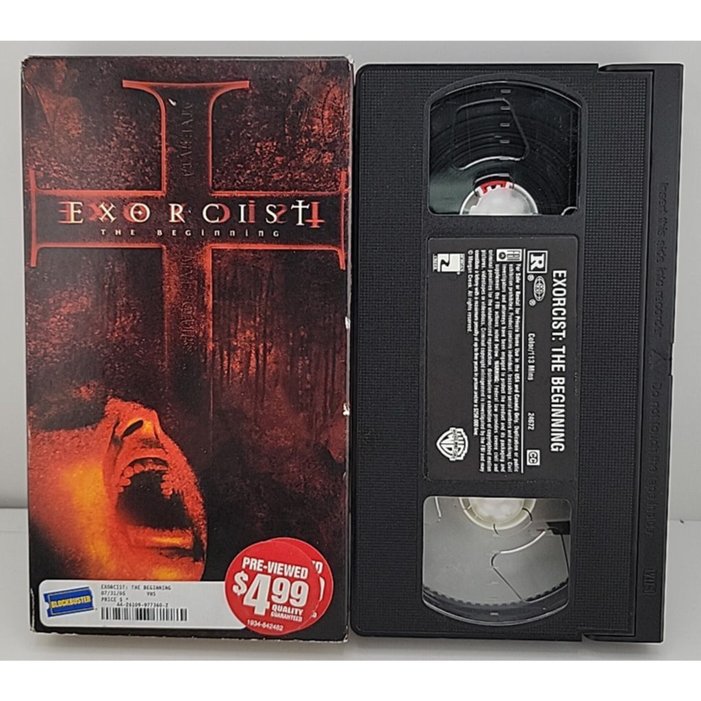 Exorcist the Beginning VHS