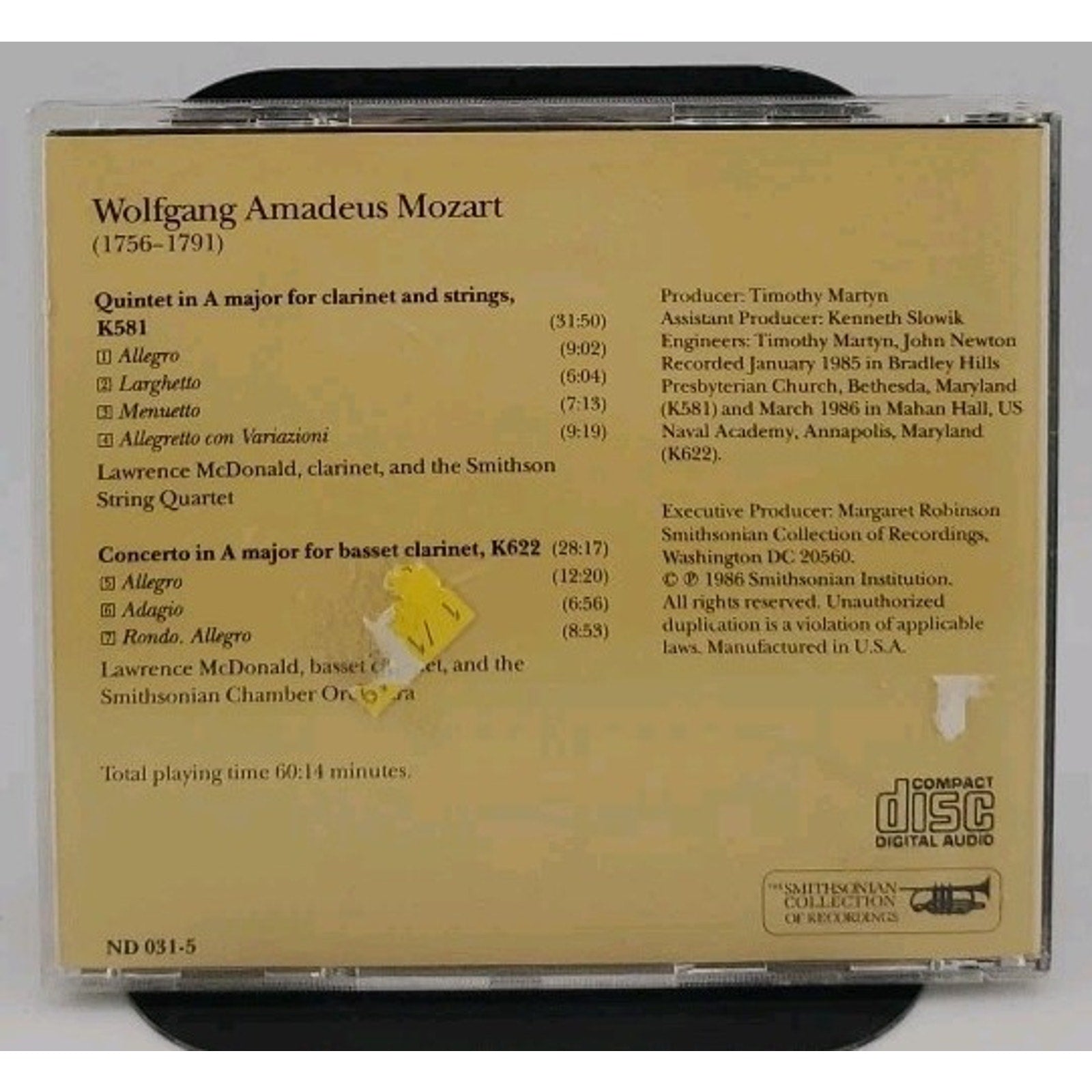 Works Of W.A. Mozart V CD