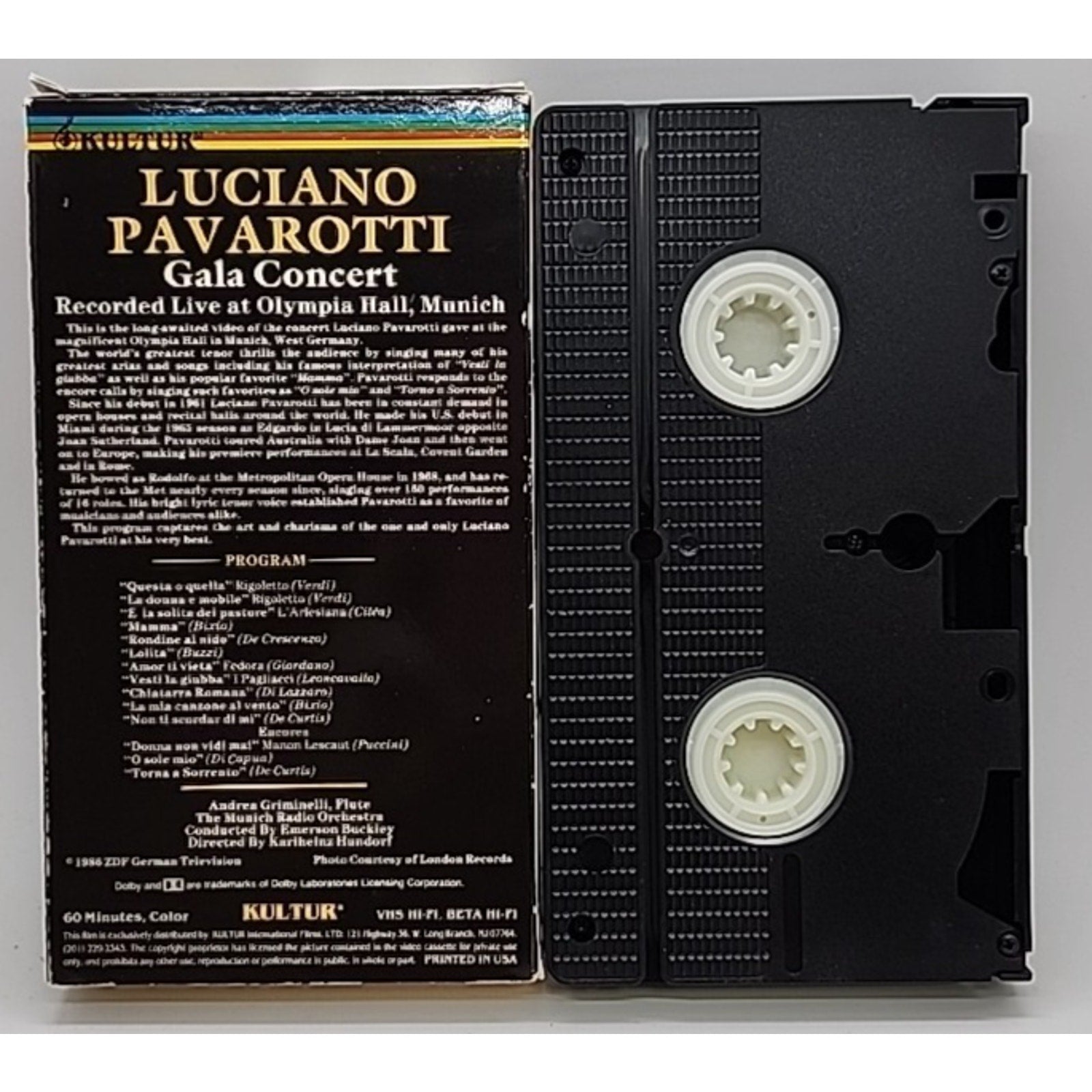 Luciano Pavarotti Gala Concert (VHS, 1989)
