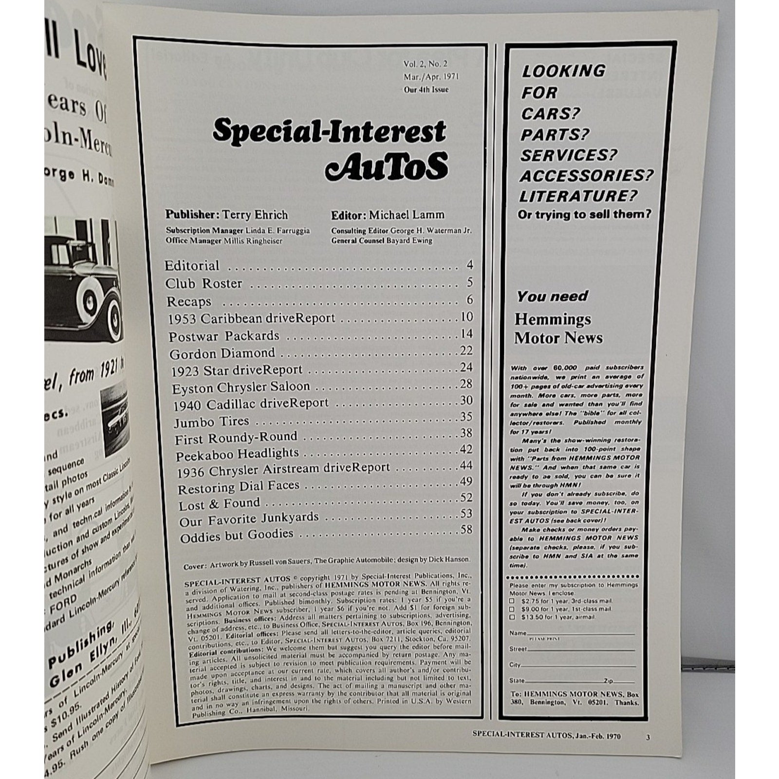 Special Interest Autos Mar/Apr 1971