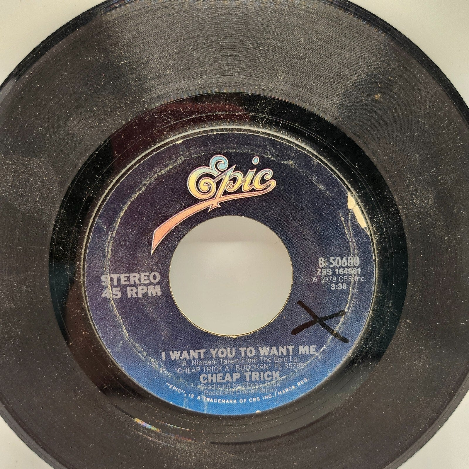 Clock Strikes Ten / I Want You To Want Me By Cheap Trick (Record) 8-50680