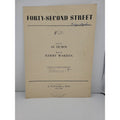 Al Dubin and Harry Warren FORTY-SECOND STREET Sheet Music 1932