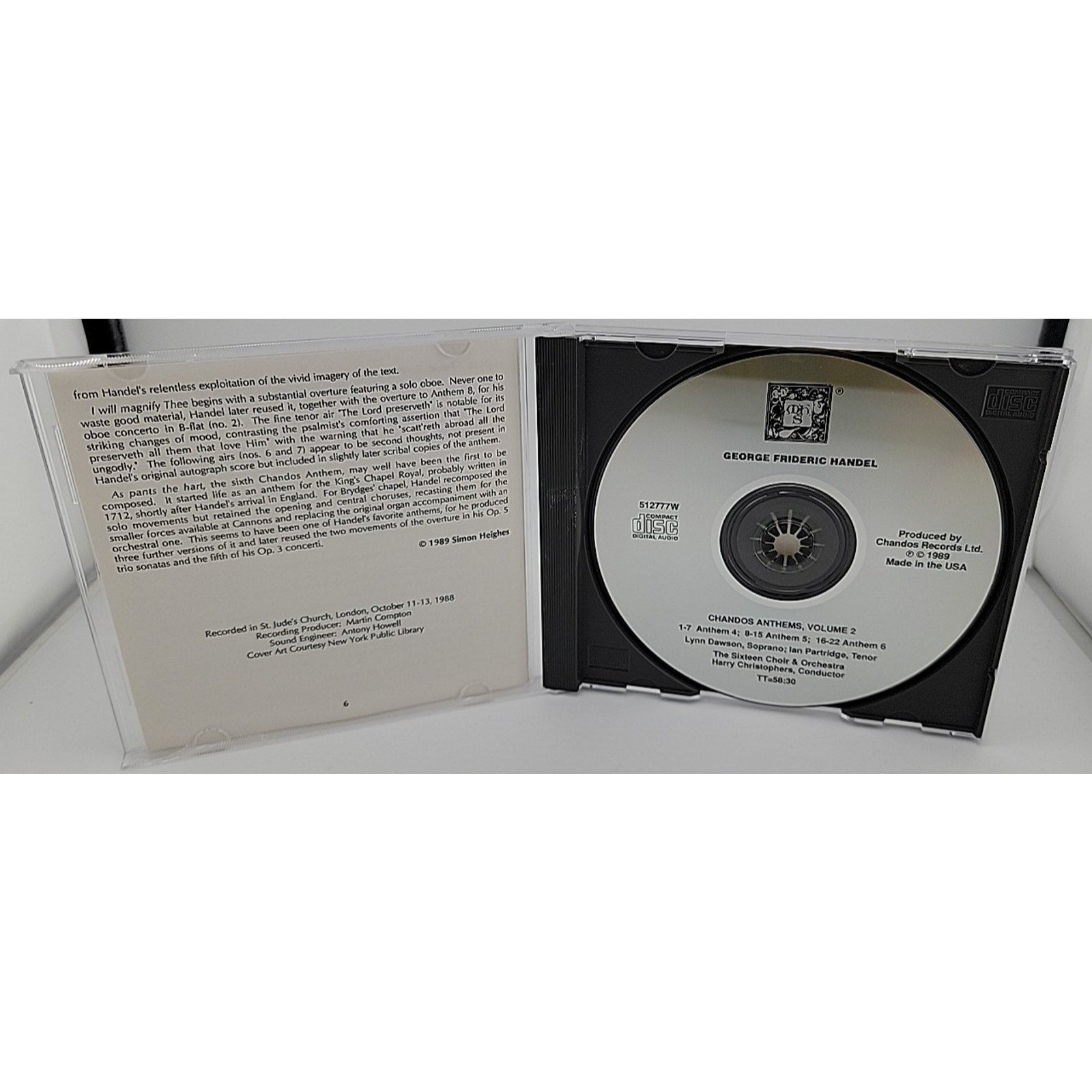 Handel: Chandos Anthems Volume 2 (CD)