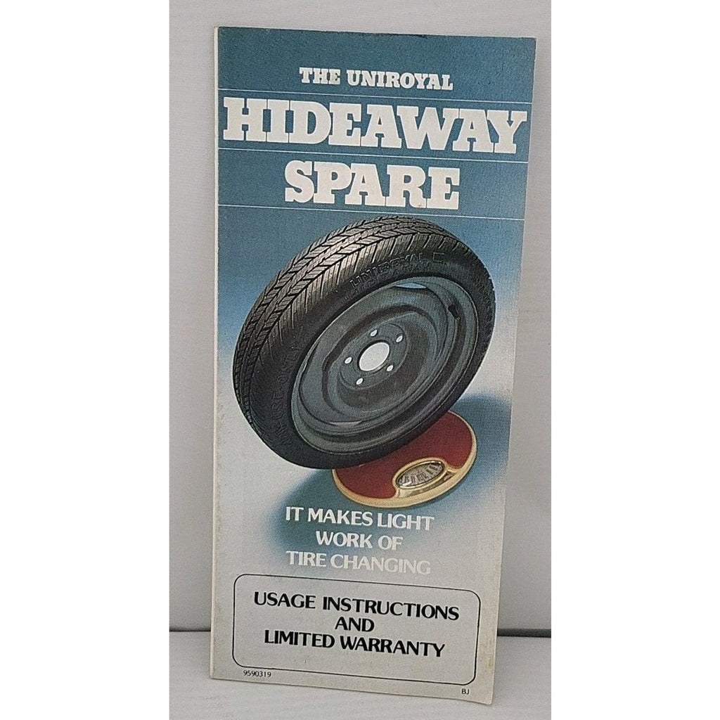 The Uniroyal Hideaway Spare Usage Instructions And Limited Warranty