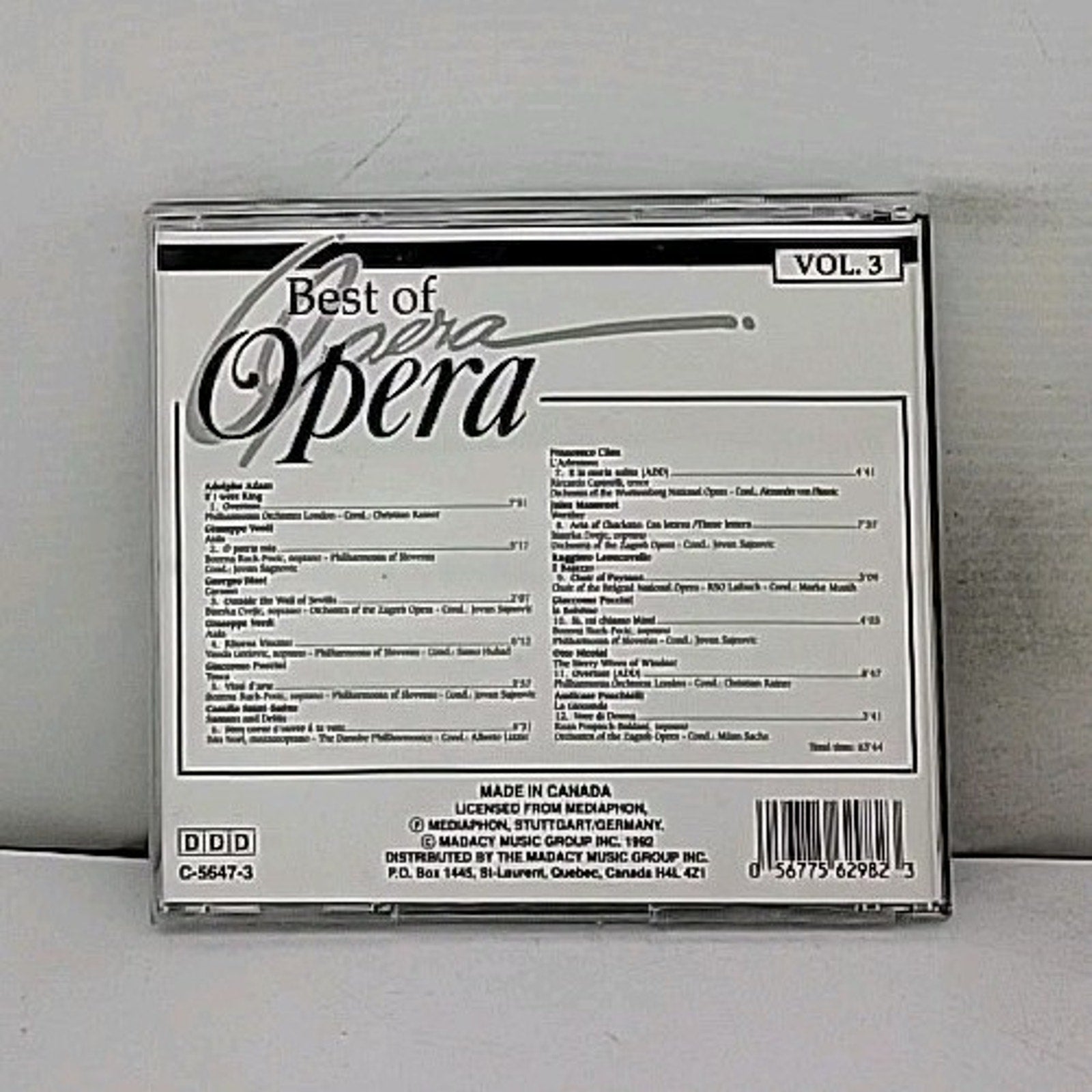 Best of Opera Vol. 3 CD