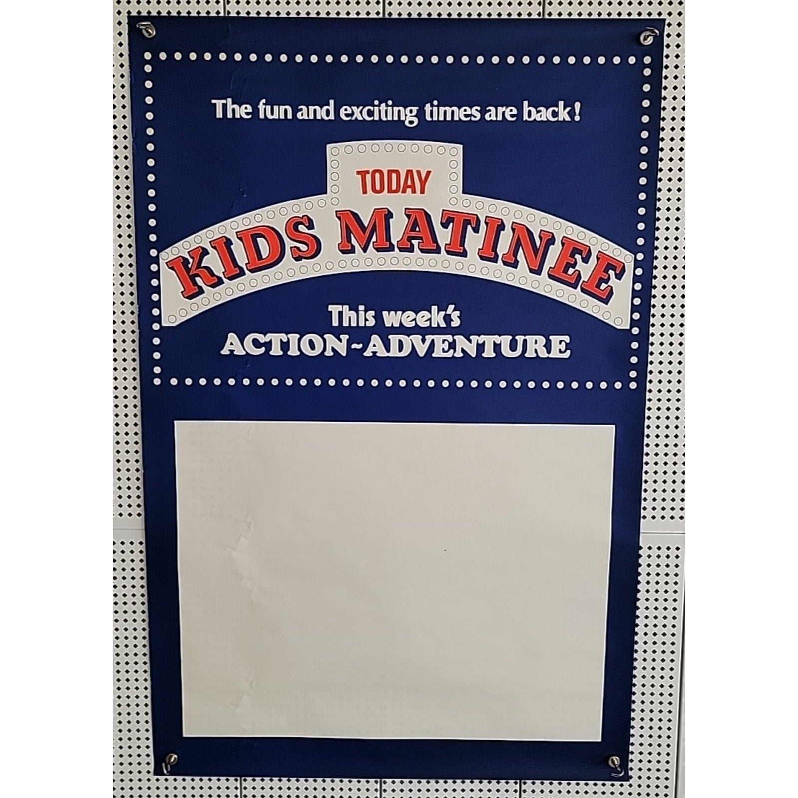 27x40 Kids Matinee Today Poster