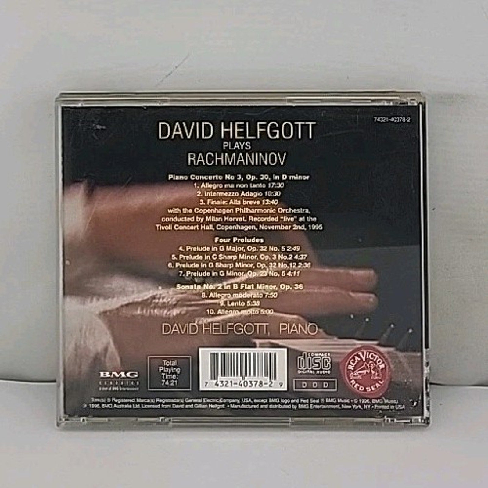 Plays Rachmaninoff by Helfgott, David / Rachmaninoff (CD, 1996)