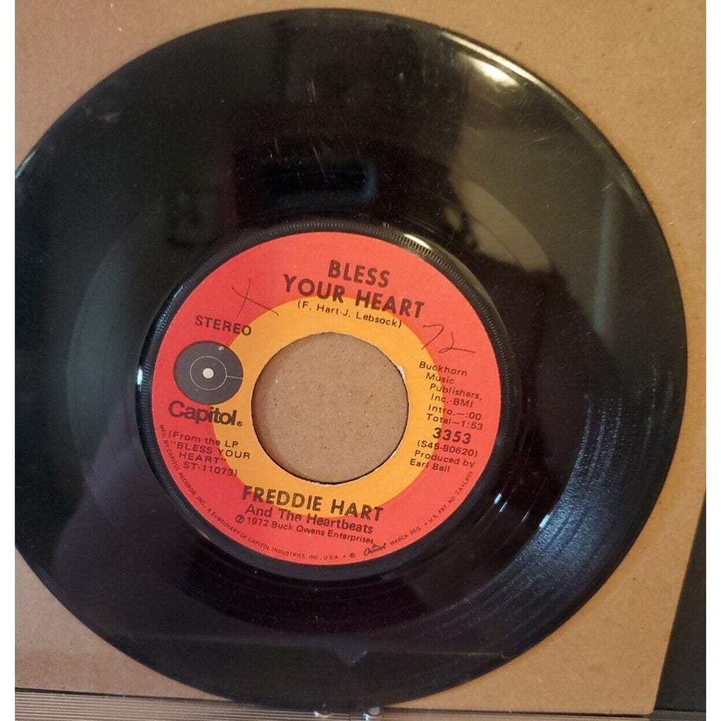 Freddie Hart and the Heartbeats - Bless Your Heart - Capitol Records - 3353