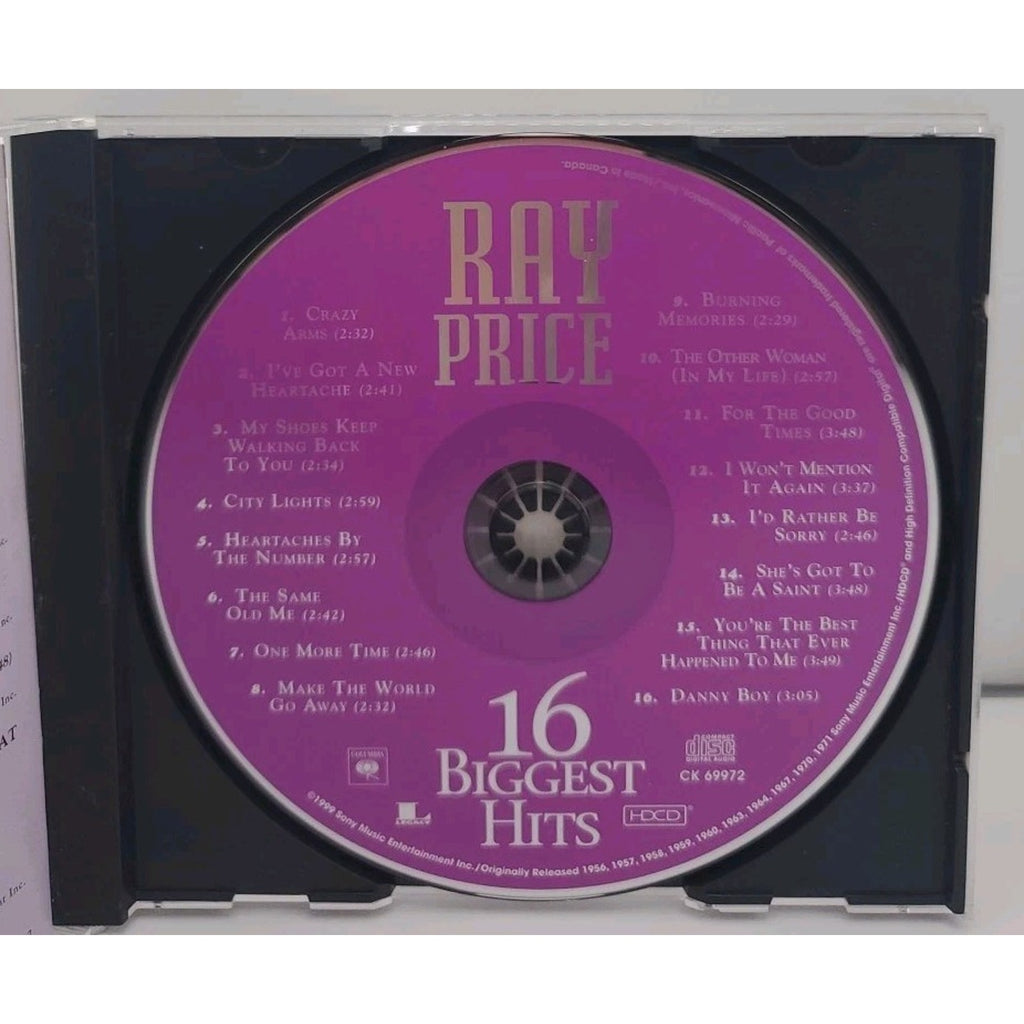 16 Biggest Hits by Ray Price (CD, 1999)