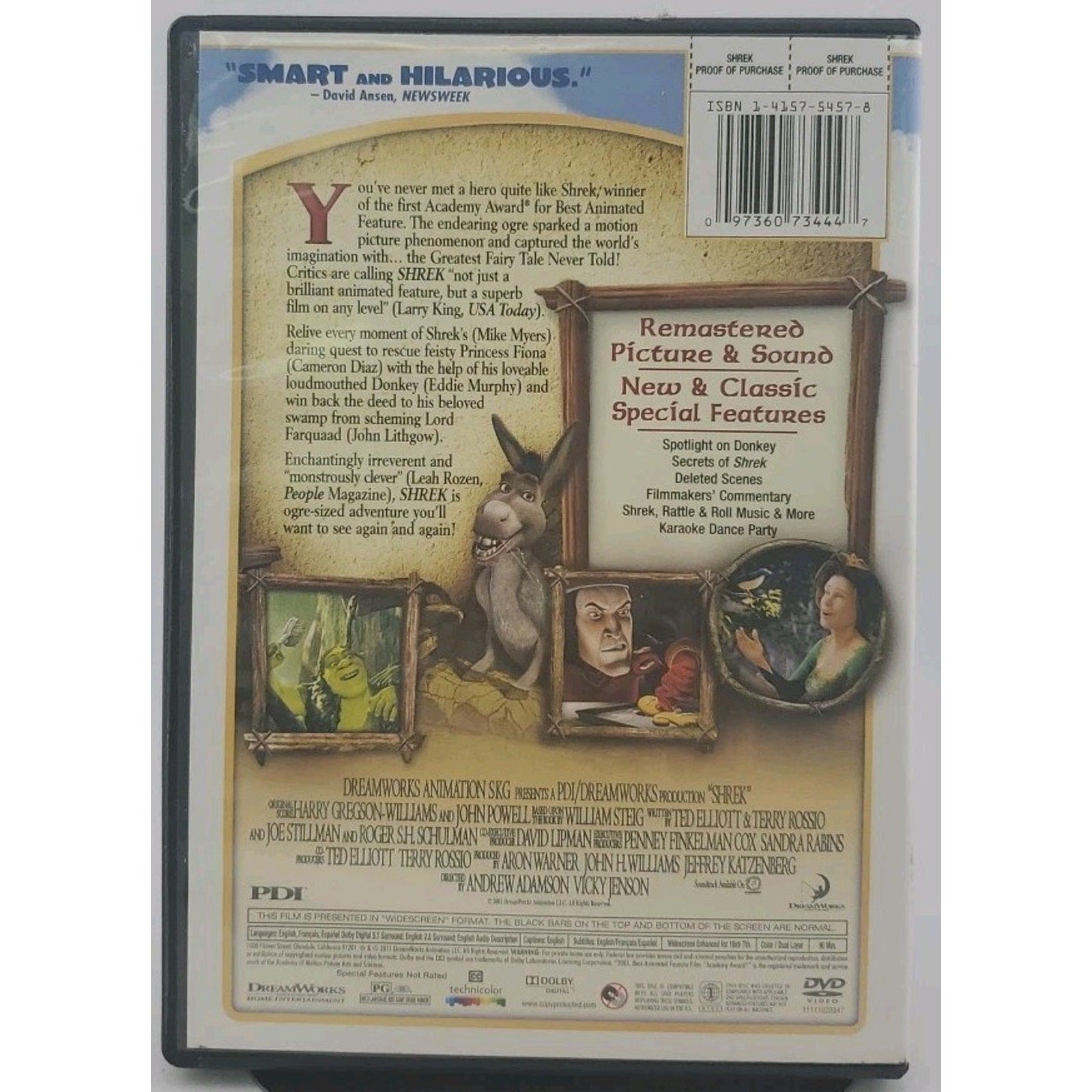 Shrek (DVD, 2001)