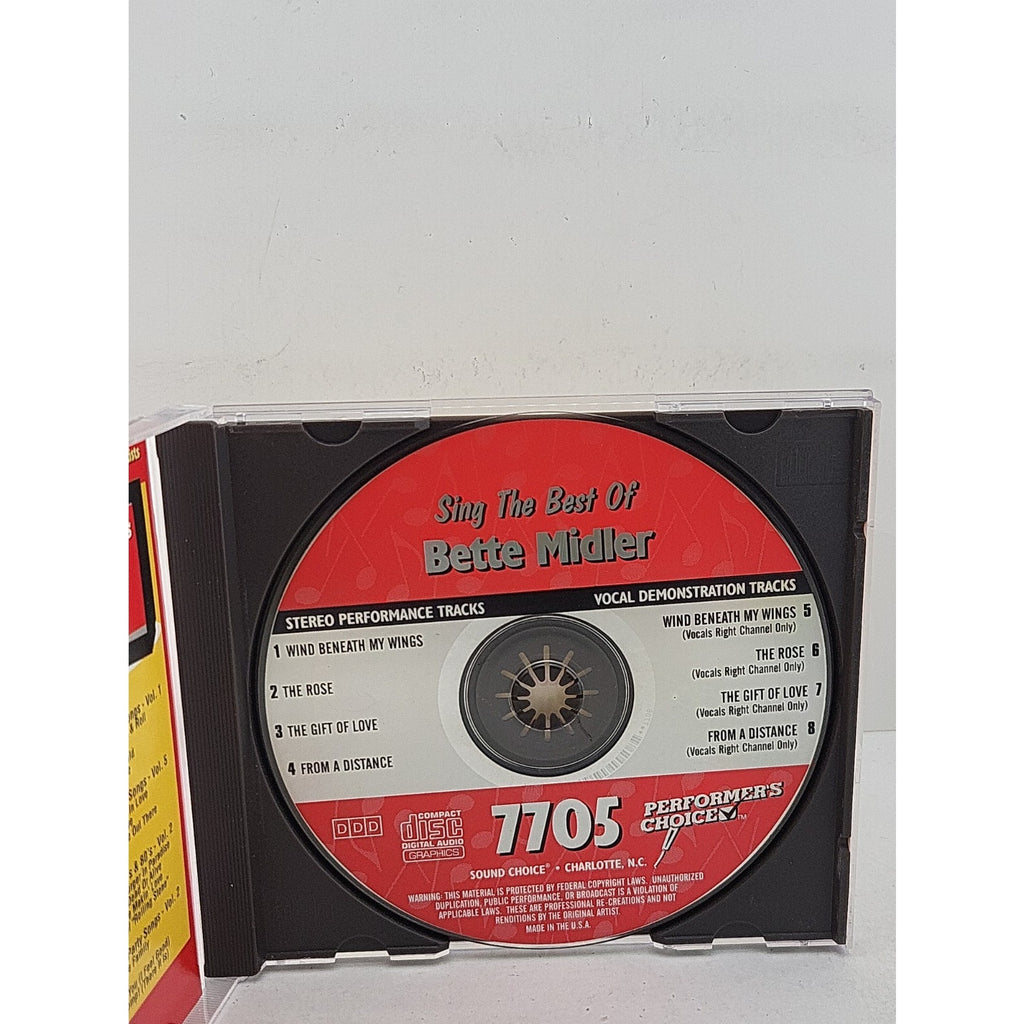 Karaoke Sing the Best of Bette Midler CD+G Performer’s Choice