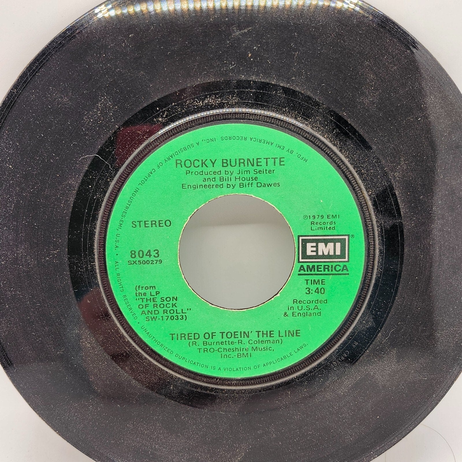 Boogie Down In Mobile, Alabama / Tired of Toein' the Line By Rocky Burnette