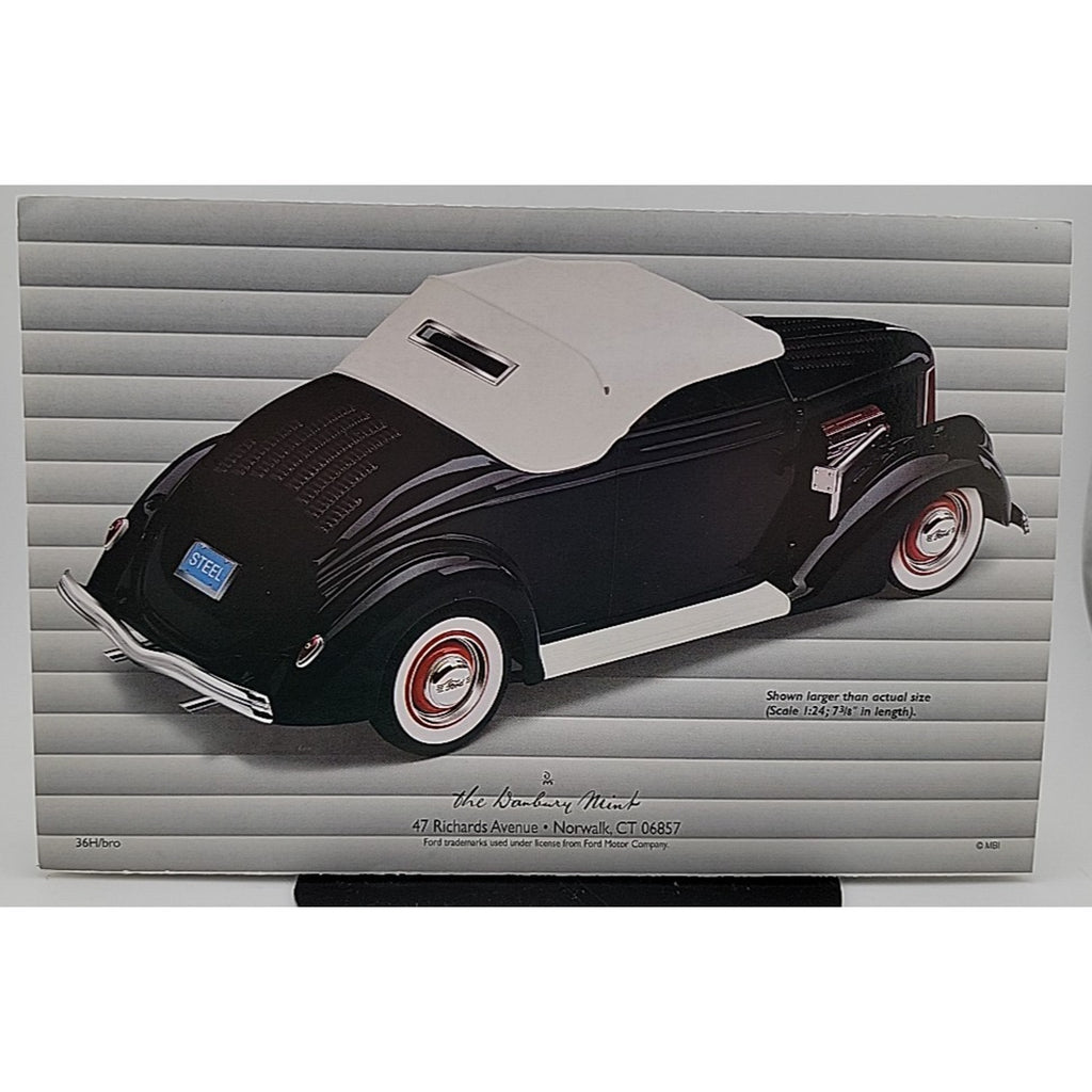 The Danbury Mint 1936 Ford Deluxe Cabriolet 1:24 Brochure