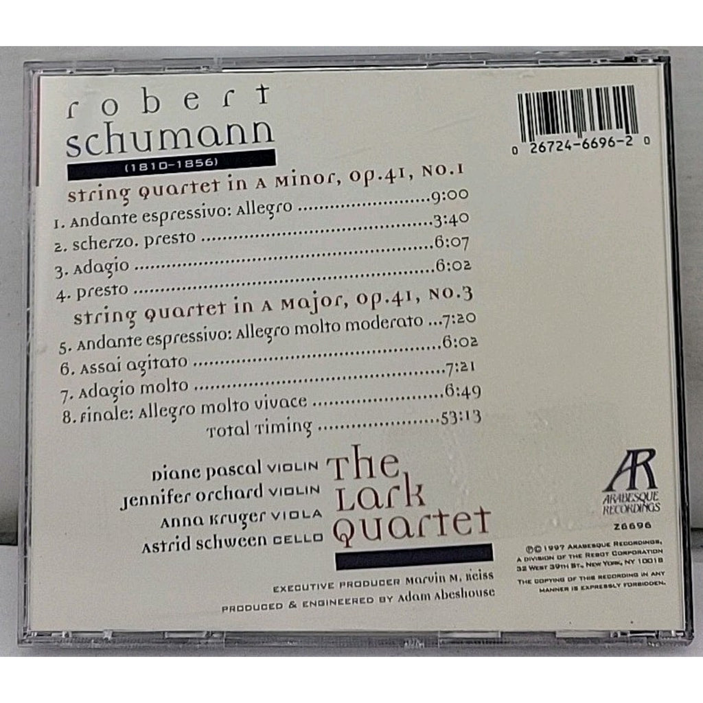 Qt Str 1/3 by R. Schumann (CD, 1997)