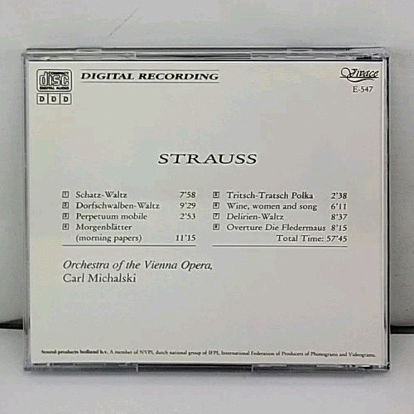 Strauss: Waltzes, Polka, and Overture CD