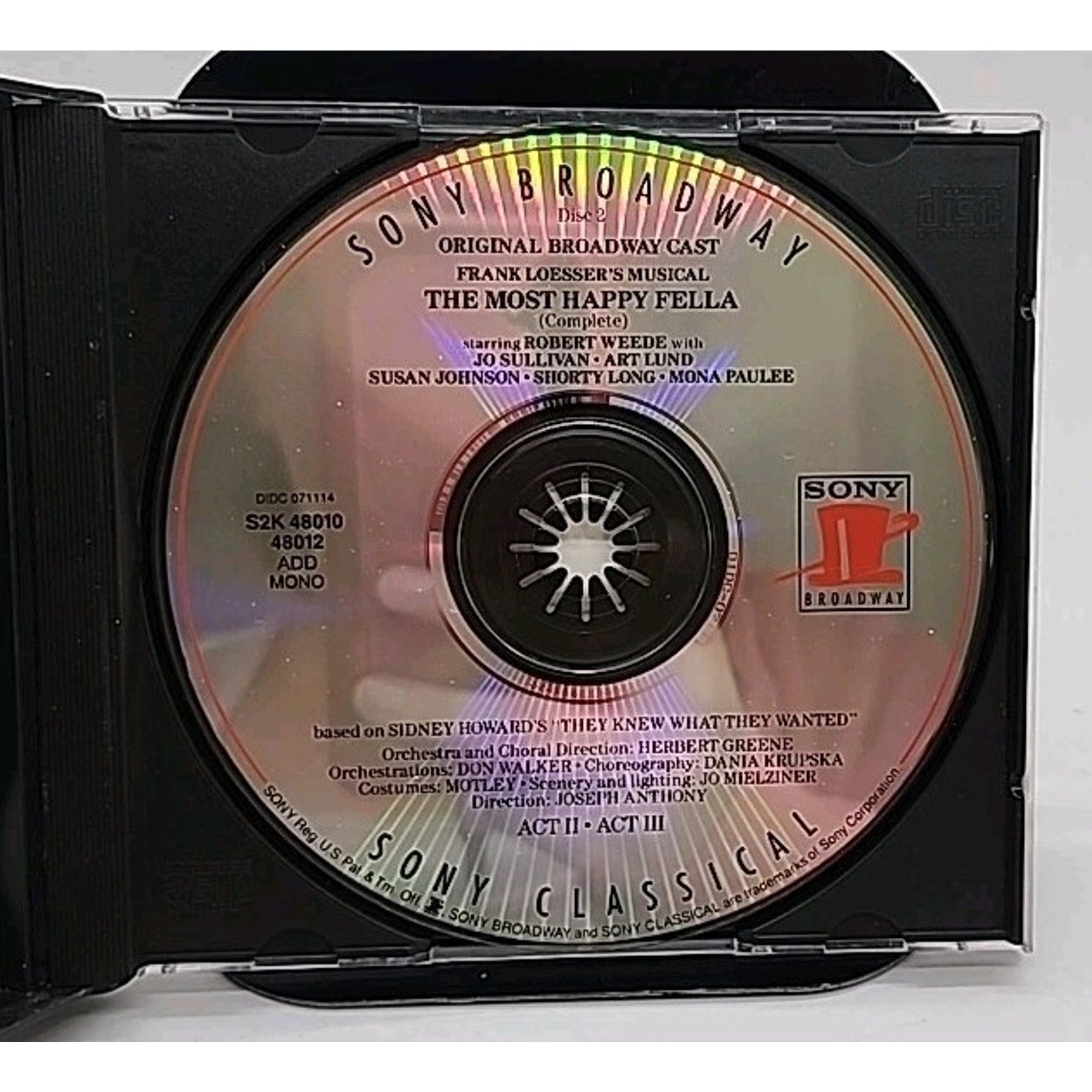 Most Happy Fella / O.C.R. by Most Happy Fella / O.C.R. (CD, 1991)
