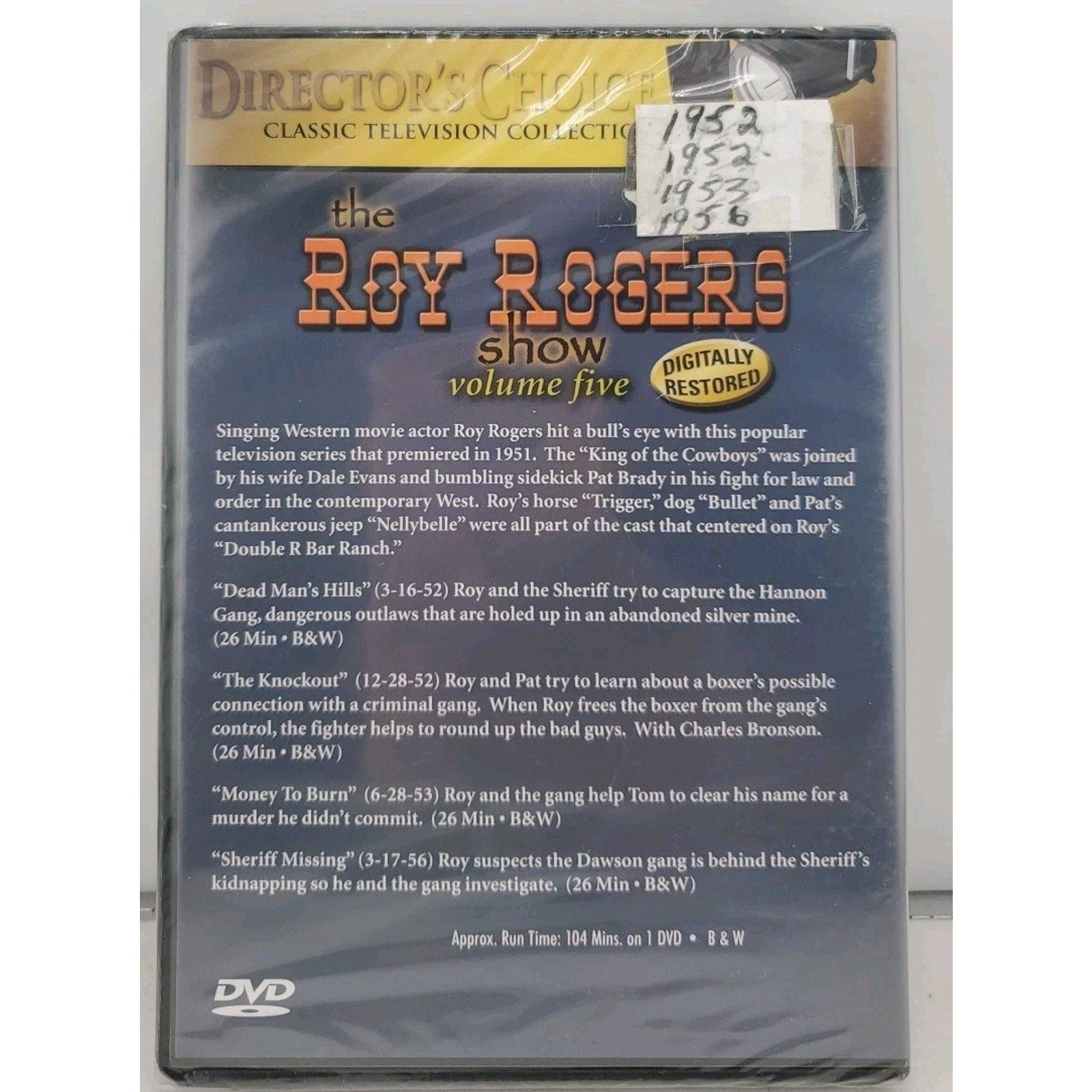 The Roy Rogers Show, Vol. 5 (DVD) *Brand New*
