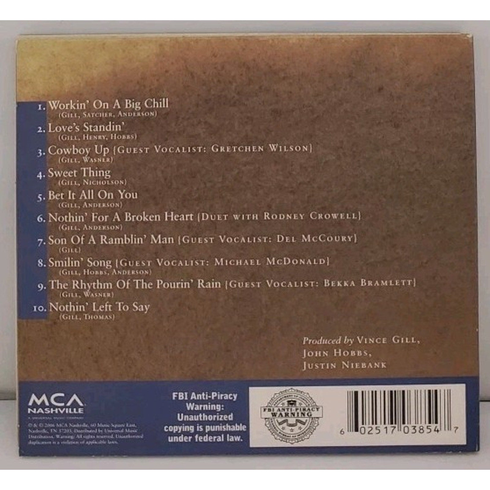 Vince Gill - Workin' On A Big Chill - The Rockin' Record (CD, 2006, MCA)