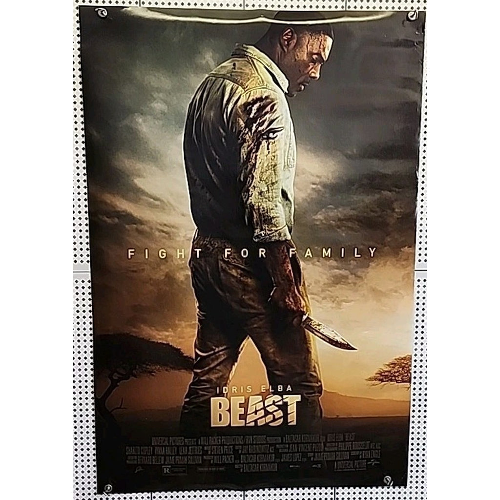 Beast - 2022 - Original 27X40 Final Movie Poster - Idris Elba, Sharlto Copley