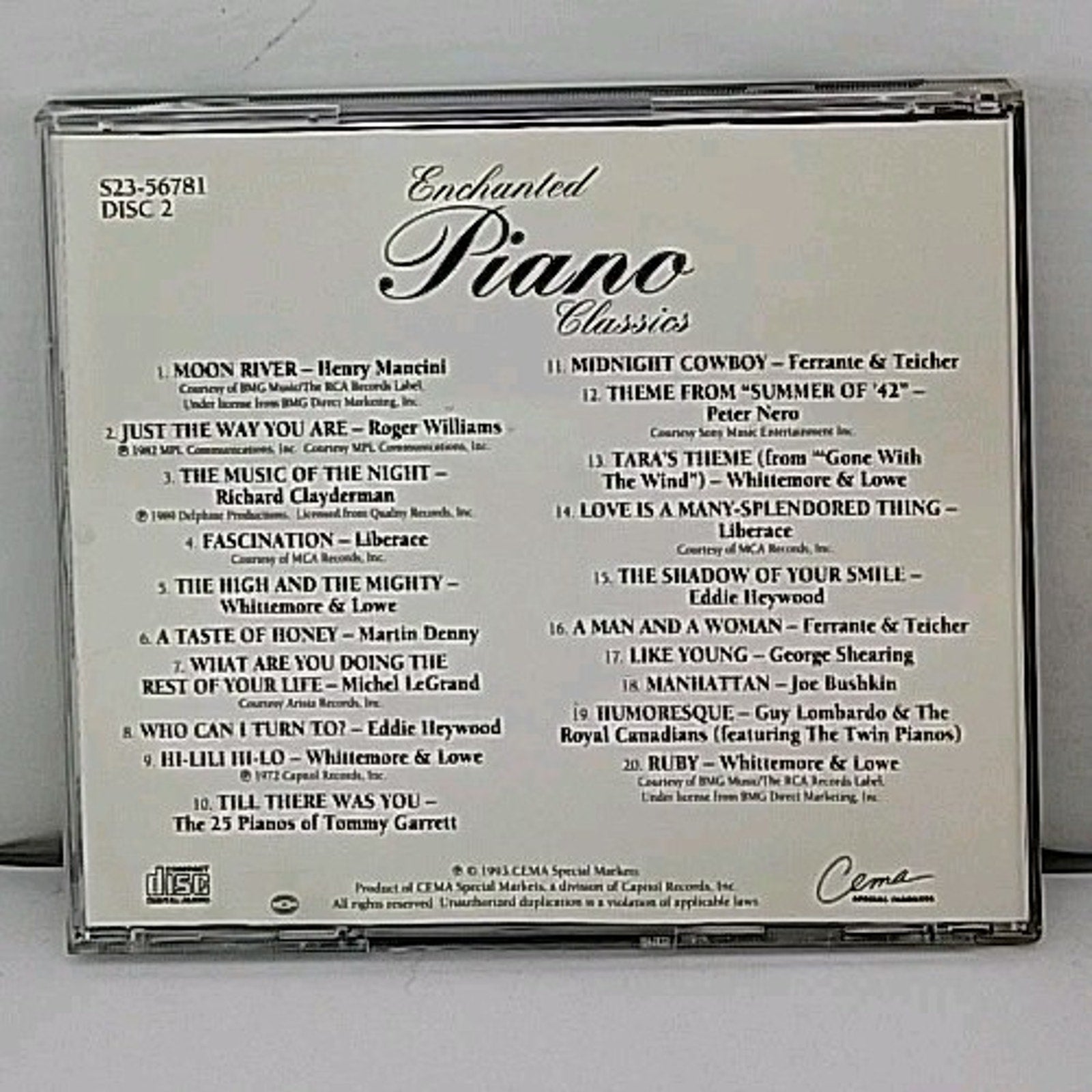 Enchanted Piano Classics 3-CD Set 1993 CEMA Special Markets Classical
