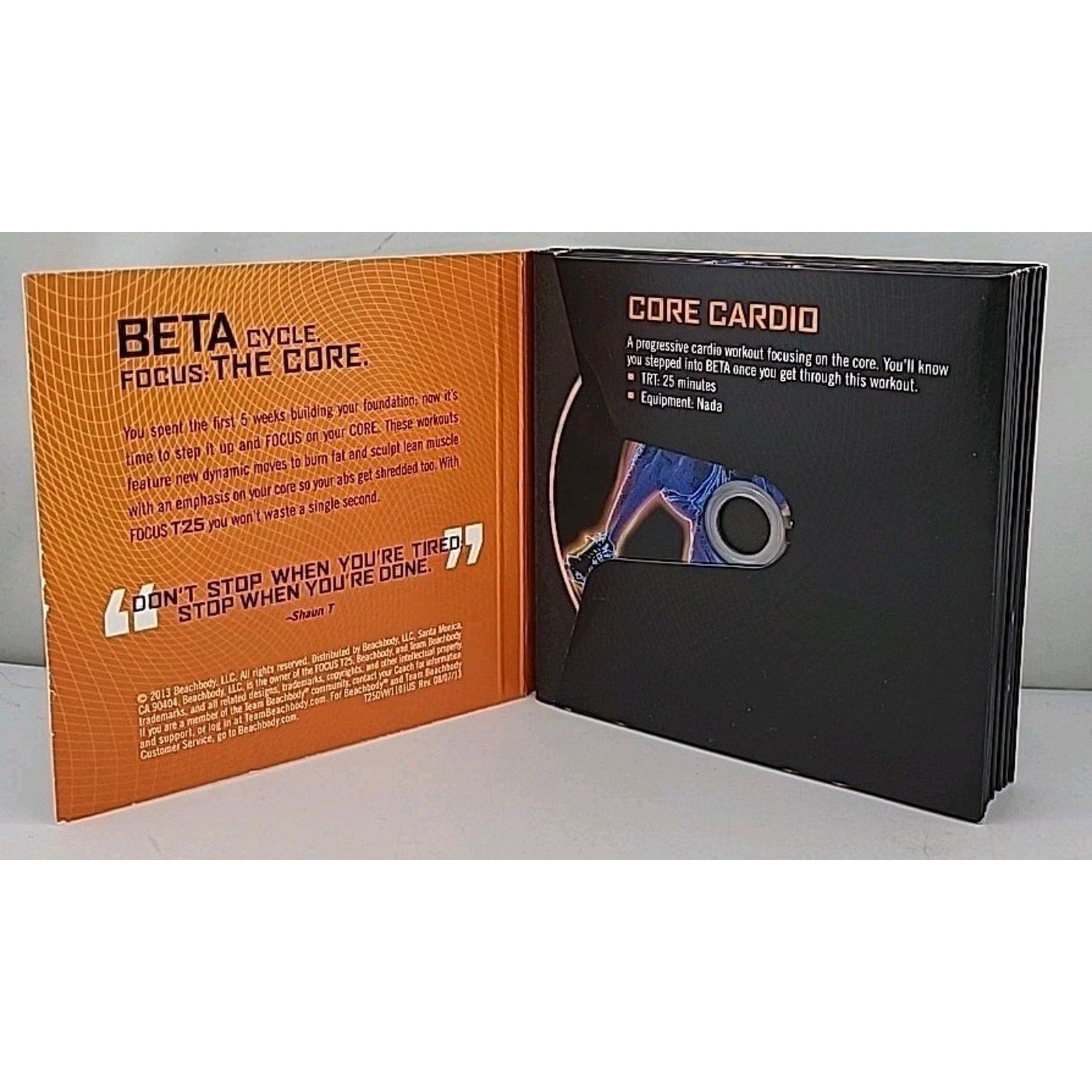 Beachbody Focus T25 Alpha CD Set Workout Nutrition Guide *Missing 1 Disc*