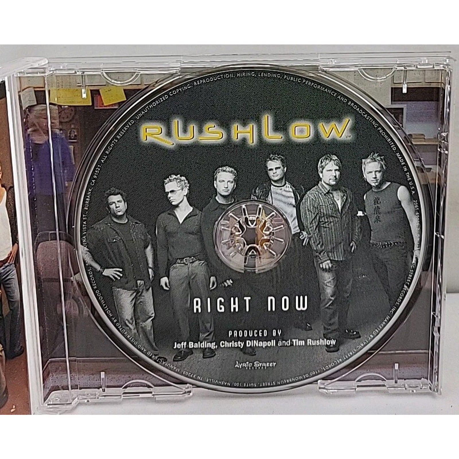 Right Now by Rushlow (CD, Jan-2004, Lyric Street)