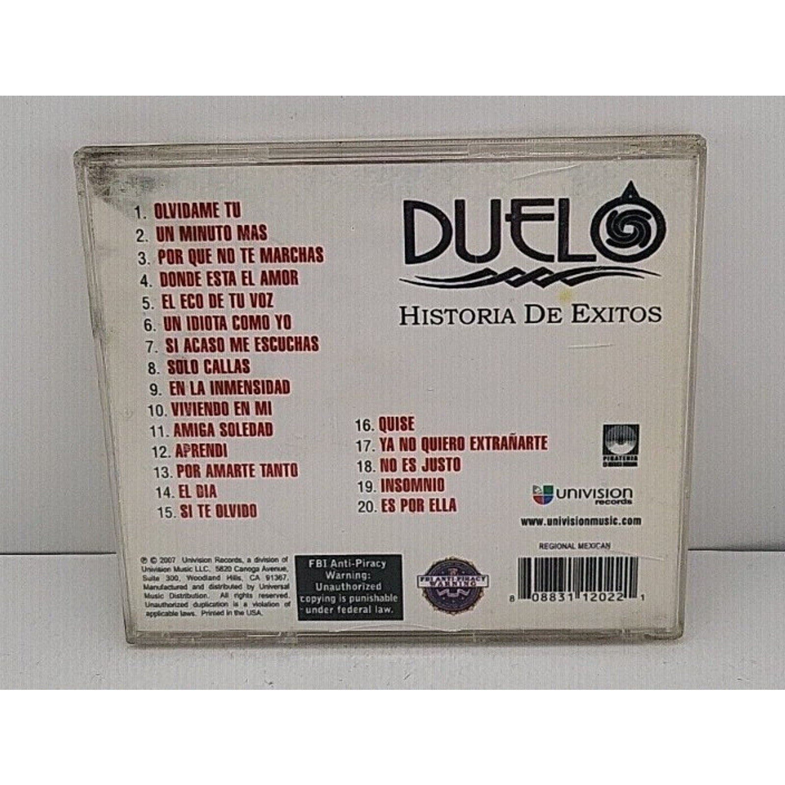 Historia De Exitos by Duelo (CD, 2007)