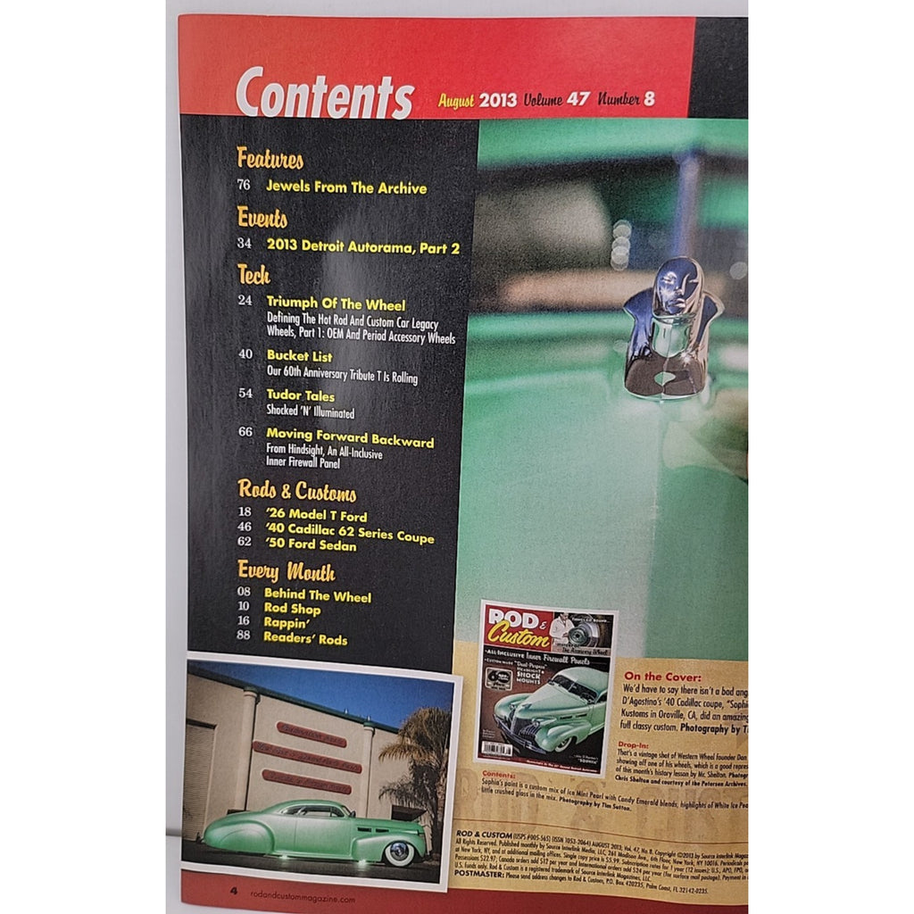 Rod & Custom August 2013 Magazine