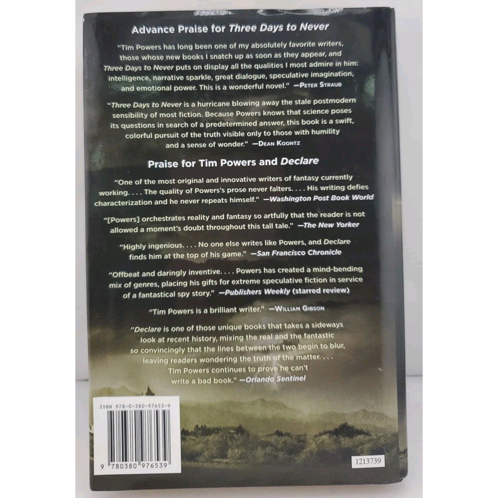 Three Days to Never by T. Powers and Tim Powers (2006, Hardcover)