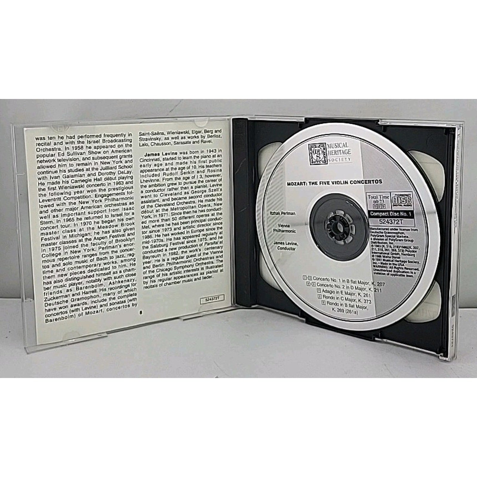 Mozart: The 5 Violin Concertos (Musical Heritage Society) (CD)