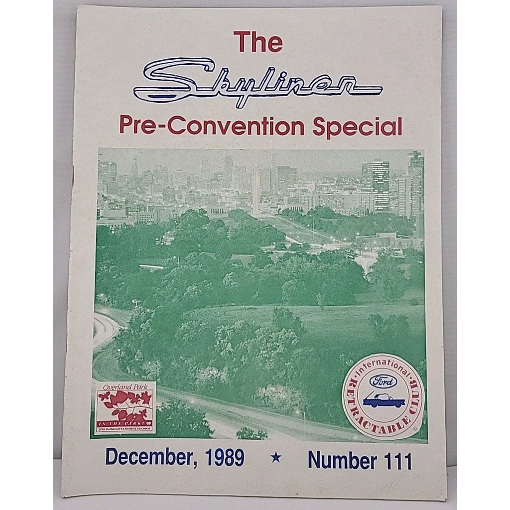 The Skyliner - International Retractable Club - December 1989 Number 111