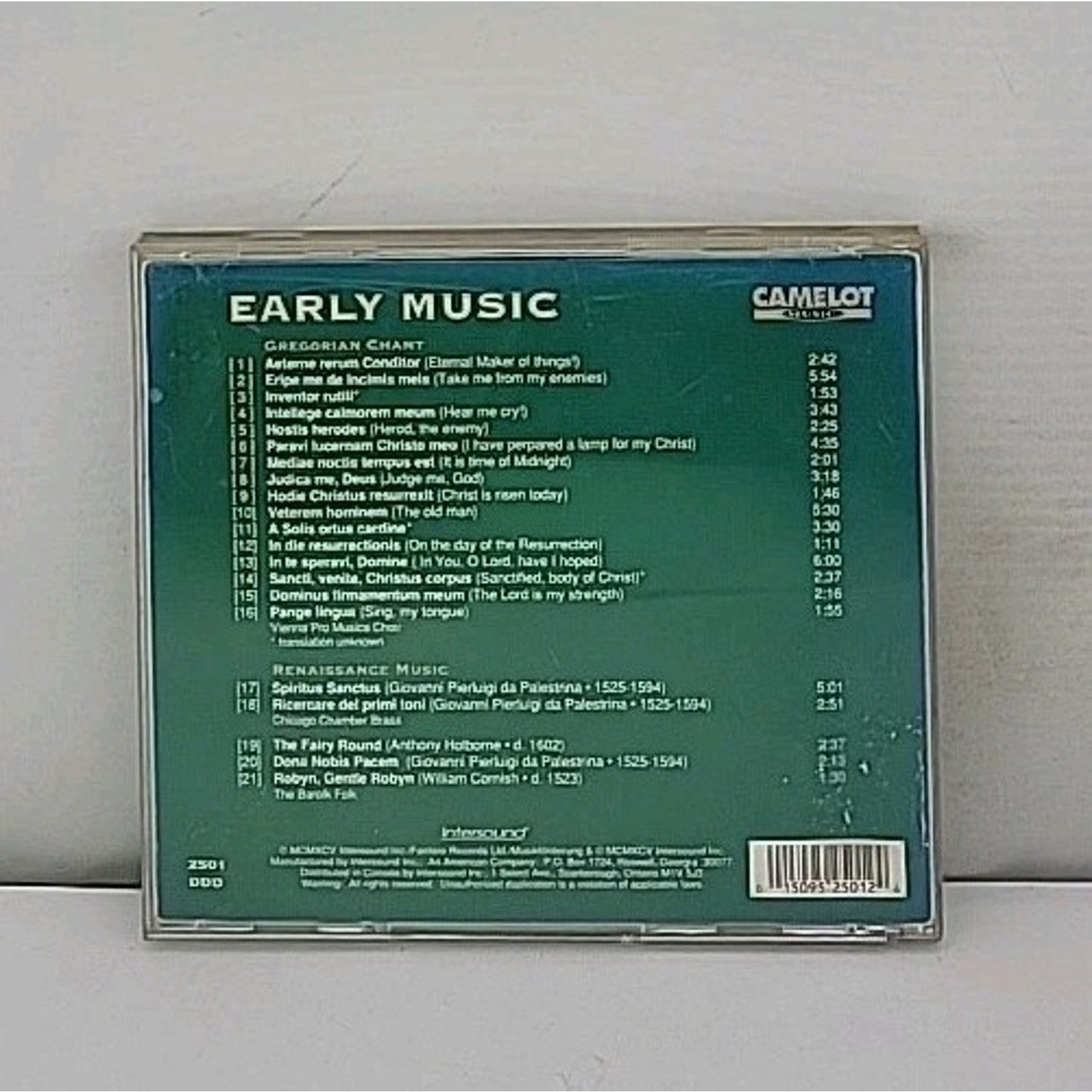 Gregorian Chant & Renaissance by Various (CD, 1996)