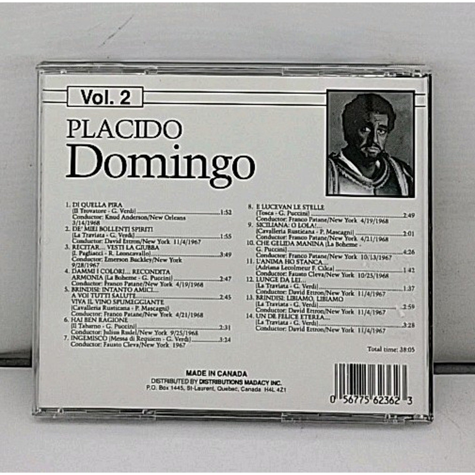 The Great Tenors, Vol. 2: Placido Domingo (CD, Madacy)
