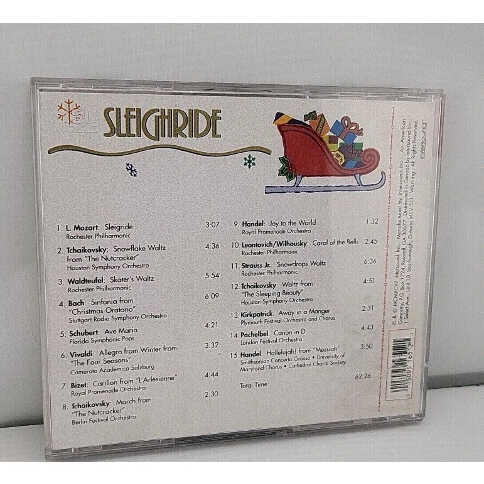 Sleighride (CD, Intersound) Carols For Orchestra Christmas