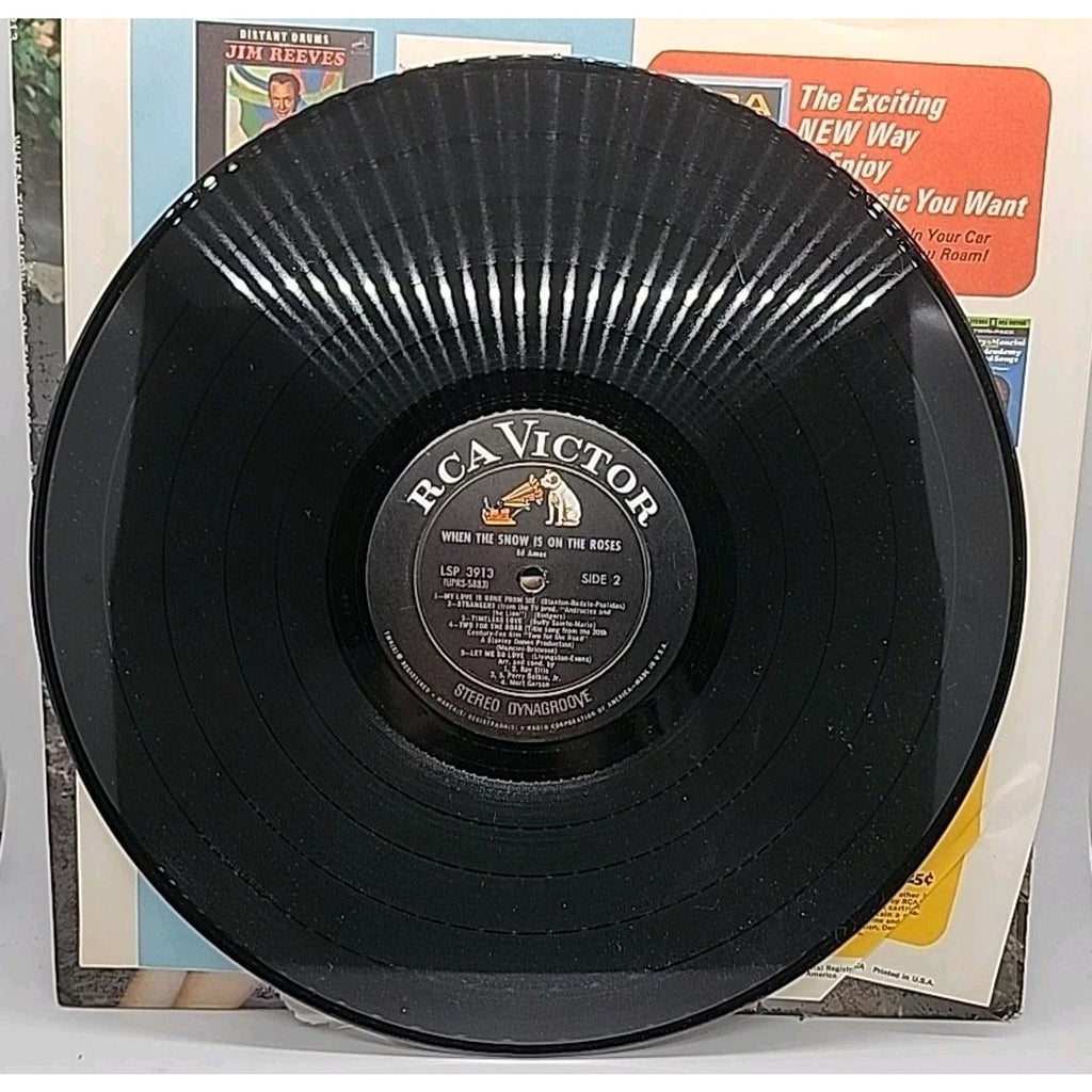 Ed Ames- When The Snow Is On The Roses, 1967 LSP-3913 LPM 3913 Vinyl 12''
