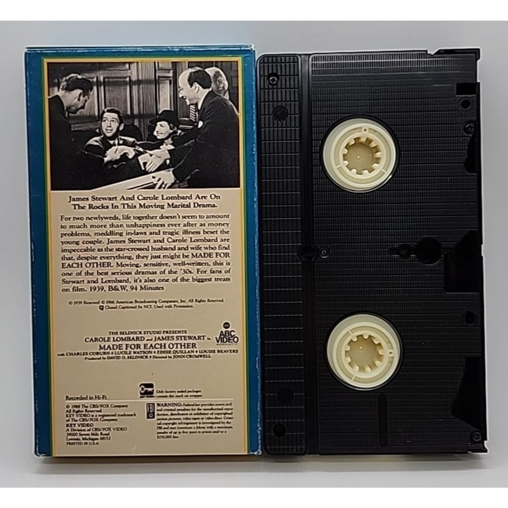 Made for Each Other (VHS)